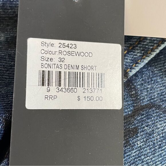 One-Teaspoon Bonitas High Waist Denim Shorts - Rosewood Sz 32 - Picture 9 of 11